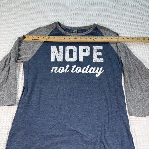 Nope Not Today Ladies Raglan Shirt Medium By Instant Message - Picture 7 of 8